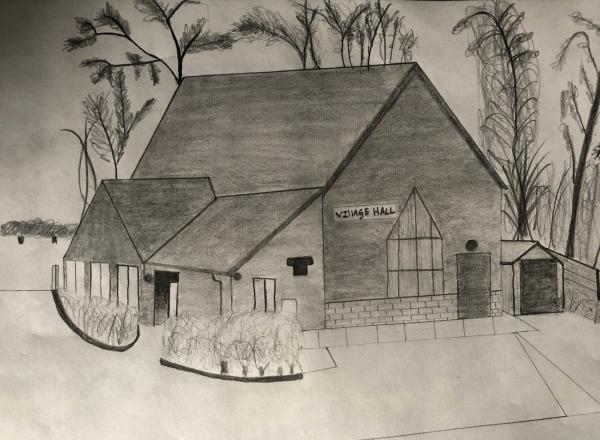 Drawing of Somersham Village Hall